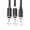 Kábel s konektorom typu C na 2RCA, hi-fi stereo, pozlátený Náhľad obrázku produktu 8