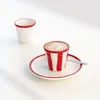 Zafferano Lot 6 Petits Verres Lido Rayures En Céramique Voir les images du produit 2