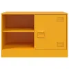 Möbel TV-Schrank Senfgelb 67x39x44 cm Stahl - TV-Schränke Produktbild-Vorschau 6