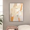 MuchoWow® - Leinwandbilder - Abstrakt - Beige - Orange - Produktbild-Vorschau 2