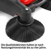 Close-up of a rotating brush on a manual sweeping machine. Produktbild-Vorschau