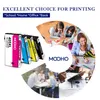 Collage of people using printers and ink cartridges. Produktbild-Vorschau