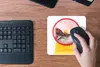 MuchoWow® Mauspad Mousepad Hamster im Laufrad 20x20 cm - Produktbild-Vorschau 4