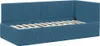vidaXL Struttura letto ad angolo con testiera blu 90 cm x Anteprima dell’immagine prodotto 4