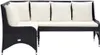vidaXL Garten-Ecksofa 2-tlg. Poly Rattan Schwarz Produktbild-Vorschau 1