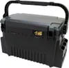 A black and gray tackle box with a handle is shown against a white background. Anteprima dell’immagine prodotto