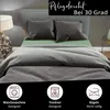 Teddyplüsch Bettwäscheset 200x220 cm Schwarz Anthrazit Produktbild-Vorschau 5