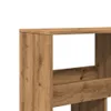 A close-up of a wooden bookshelf or divider, showing the texture of the wood and the internal structure. Podgląd zdjęcia produktu