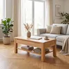 Couchtisch Kernbuche Massivholz 100x60 cm mit Schublade Produktbild-Vorschau 3