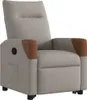 vidaXL Relaxsessel mit Aufstehhilfe Taupe Stoff Produktbild-Vorschau 3