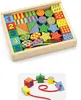 Drevené vzdelávacie bloky pre deti na navliekanie Viga Toys Náhľad obrázku produktu 2