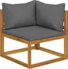 vidaXL 3-osobowa sofa ogrodowa z poduszką z litego drewna Podgląd zdjęcia produktu 4