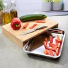 HI Schneidebrett mit Tablett 38x27x7 cm Bambus Produktbild-Vorschau 4