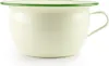 Emaille-Töpfchen mit grünem Rand 24cm 3,5l Produktbild-Vorschau 1