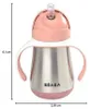 Beaba Edelstahl Strohhalmbecher 250ml - altrosa; 913482 Produktbild-Vorschau 13