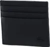 A black cardholder with multiple slots and a small crocodile logo on the bottom right. Produktbild-Vorschau