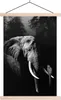 MuchoWow® Textilposter Elefant mit Papagei im Wald - Produktbild-Vorschau 1