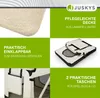 Juskys Hundetransportbox Lassie Stoff Beige faltbar mit Produktbild-Vorschau 5