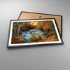 Gerahmtes Poster - Schwarzer Rahmen - Park Wasserfall Produktbild-Vorschau 3