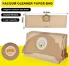 A product image showing vacuum cleaner paper bags with dimensions and feature callouts. Produktbild-Vorschau