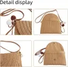 Strohtasche, Korbtasche, Damen-Einschulter-Strohtasche, Produktbild-Vorschau 3