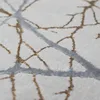 Tappeto firmato con motivo astratto a nodi lucidi di colore Anteprima dell’immagine prodotto 4