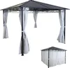 Pergola z twardym dachem HWC-C77, pawilon ogrodowy, dach z Podgląd zdjęcia produktu 8