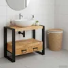vidaXL Szafka podumywalkowa brązowa 71 x 33 x 58 cm lite Podgląd zdjęcia produktu 1