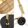 ZMH Stehlampe Boho Rattan Bogenlampe Gold dimmbare Produktbild-Vorschau 4