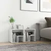vidaXL Comodini, set da 2 pezzi, bianco, 40x30x40 cm, Anteprima dell’immagine prodotto 1