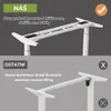 Comparison of two desk frames, one labeled 'OURS' and the other 'OTHER'. Náhled obrázku produktu