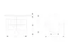 Technical drawings of a round stainless steel in-ground spotlight, showing front and top views with dimensions. Podgląd zdjęcia produktu