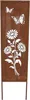 Plaque métallique "Blumen & Schmetterlinge" avec finition Voir les images du produit 2
