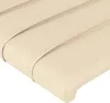 vidaXL Čelo postele krémové 100x5x78/88 cm Látka Náhled obrázku produktu 4