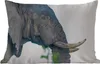 MuchoWow® Outdoor Kissen - Elefant - Tiere - Grau - Natur - Produktbild-Vorschau 1