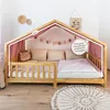Hausbetthimmel aus Musselin - Hausbett Deko für Mädchen & Produktbild-Vorschau 5
