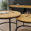 Idohome - Runder Couchtisch 2in1 LAVO mit Metalgestell, Produktbild-Vorschau 2