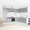 vidaXL 14-tlg. Küchenschrank-Set Kalmar Grau Sonoma Produktbild-Vorschau 3