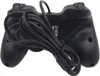 The back of a black wired game controller with its cable neatly coiled. Produktbild-Vorschau