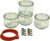 WECK Tulpen-Glas 1/2L 4er-Tray inkl. Ringe und Klammern Produktbild-Vorschau 15