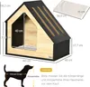 Niche en bois PAWHUT D02-120, niche pour chat, avec Voir les images du produit 2