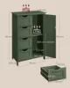 A product diagram with dimensions and weight limits for a green cabinet. Náhled obrázku produktu