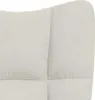 relaxačné kreslo vidaXL Cream White Velvet Náhľad obrázku produktu 13