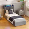 MODFU Boxspringbett Jugendbett 90x200 mit LED und Produktbild-Vorschau 3
