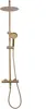 rea Duschgarnitur Gold Thermostat Brush Lungo Höhe 1.17m Produktbild-Vorschau 4