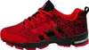 A single red and black athletic shoe is shown from the side against a white background. Produktbild-Vorschau