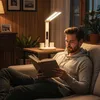 Doppel-LED Schreibtischlampe mit Akku & LCD Display, 6in1 Produktbild-Vorschau 9