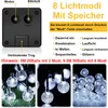 9.5M 50LEDs Solar Lichterkette Kugel LED Beleuchtung mit 8 Produktbild-Vorschau 4