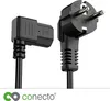 conecto Strom-Kabel, Schutzkontakt-Stecker 90° auf C13 Produktbild-Vorschau 3