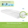 materac ortopedyczny 7-strefowy z zimnej pianki, 140x200 Podgląd zdjęcia produktu 9